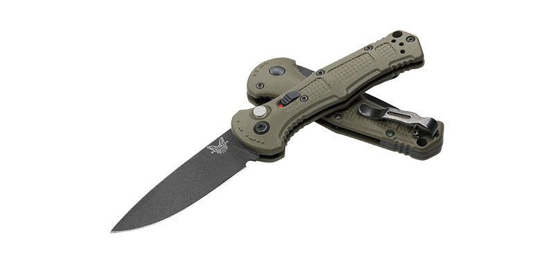 Couteau automatique Benchmade Mini Claymore kaki
