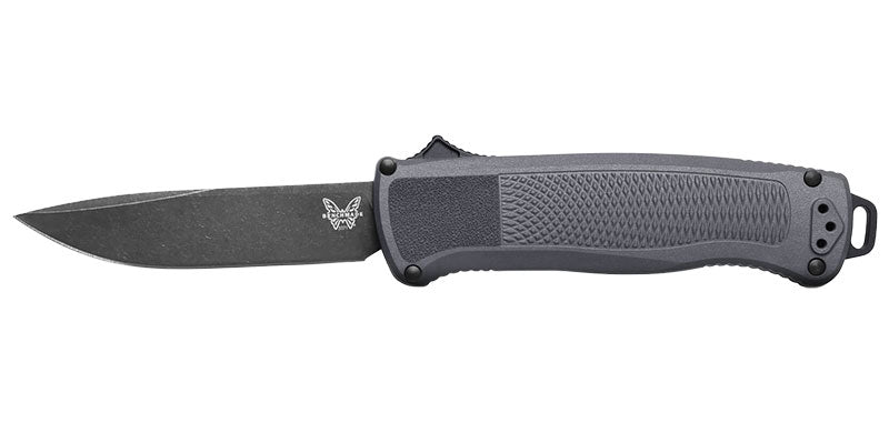 Couteau automatique Benchmade Shootout gris foncé