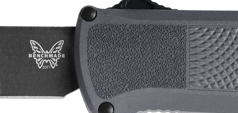Couteau automatique Benchmade Shootout gris foncé