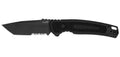 Couteau automatique Kershaw Launch 16 - Manche aluminium noir, tranchant mixte