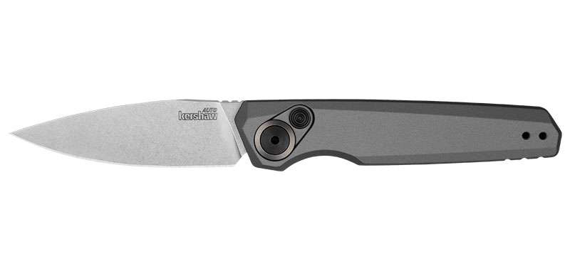 Couteau automatique Kershaw Launch 18 - Lame stonewash, CPM154