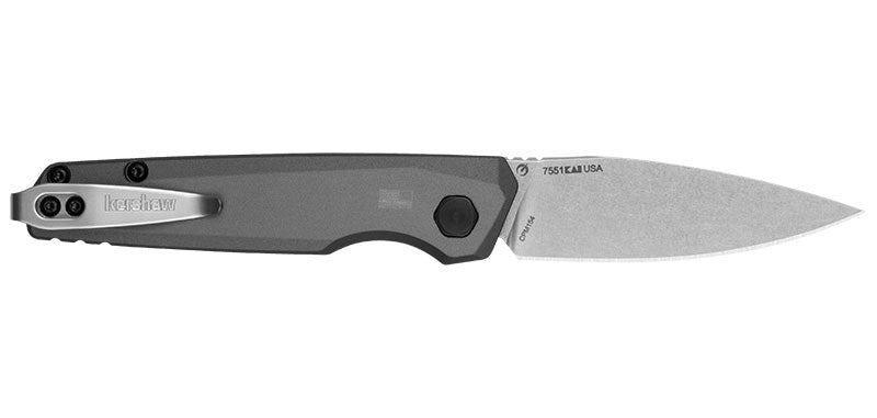 Couteau automatique Kershaw Launch 18 - Lame stonewash, CPM154