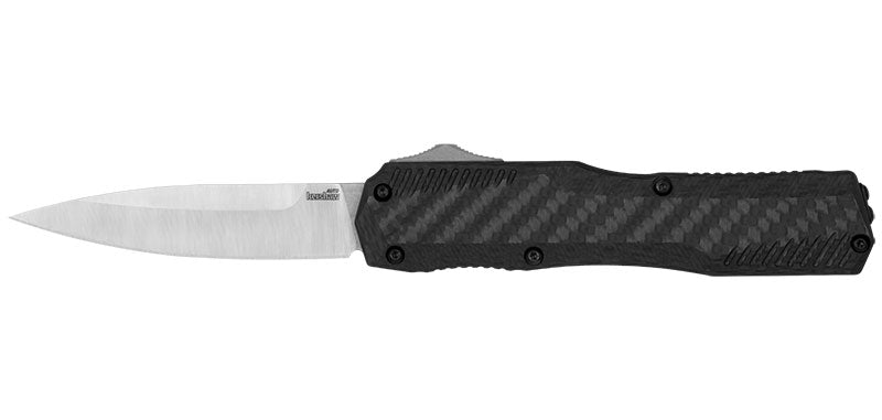 Couteau automatique Kershaw Livewire - Lame 85mm - Manche Carbone
