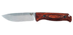 Couteau de chasse Benchmade Saddle Mountain Skinner - Manche bois stabilisé, étui cuir