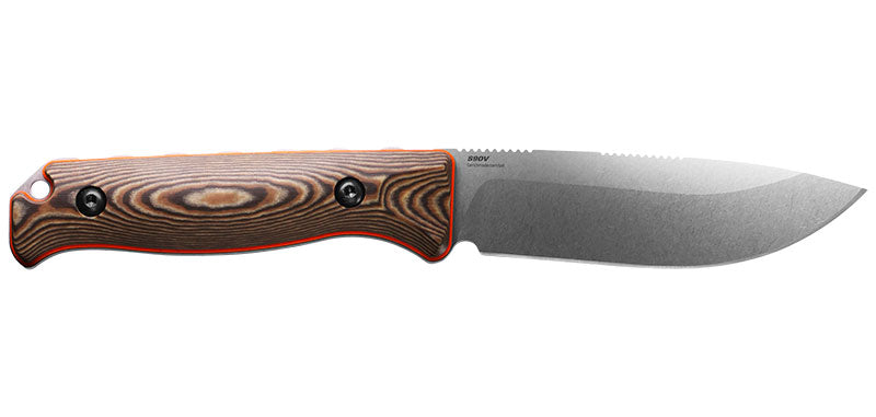 Couteau de chasse Benchmade Saddle Mountain Skinner - Manche G10 et Richlite, étui Boltaron