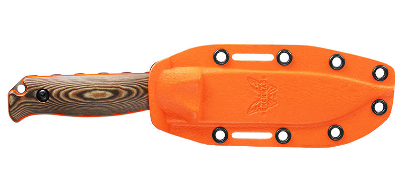 Couteau de chasse Benchmade Saddle Mountain Skinner - Manche G10 et Richlite, étui Boltaron