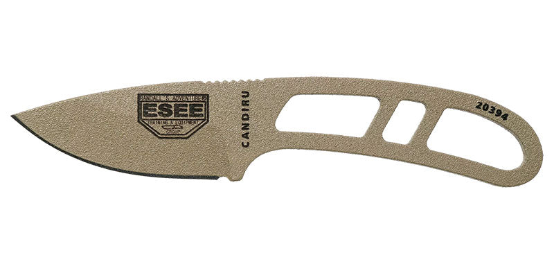 Couteau de cou ESEE Candiru Dark Earth lame 51 mm