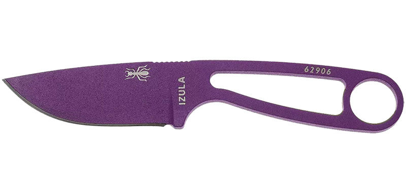 Couteau de cou ESEE Izula violet avec étui moulé