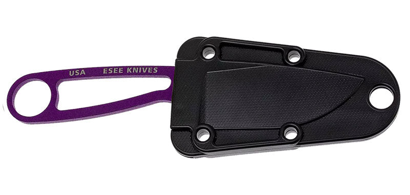 Couteau de cou ESEE Izula violet avec étui moulé