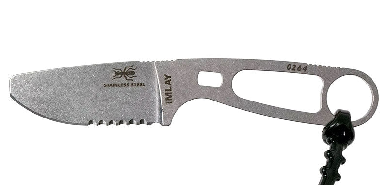 Couteau de sauvetage ESEE Imlay à bout rond et étui noir