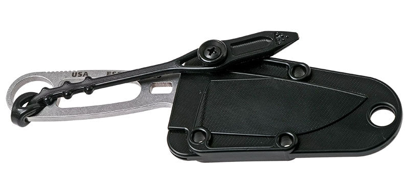 Couteau de sauvetage ESEE Imlay à bout rond et étui noir