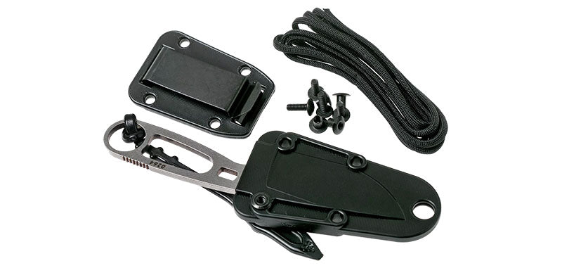 Couteau de sauvetage ESEE Imlay à bout rond et étui noir