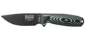 Couteau ESEE-3 lame noire manche G10 3D gris et étui Zytel