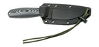 Couteau ESEE-3 lame noire manche G10 3D gris et étui Zytel