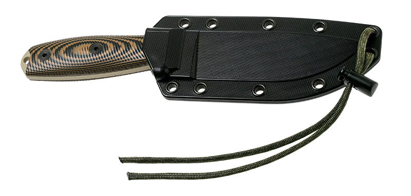 Couteau ESEE-4 Desert Tan manche G10 3D coyote et noir