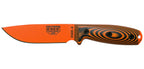 Couteau ESEE-4 lame orange manche G10 3D orange et noir