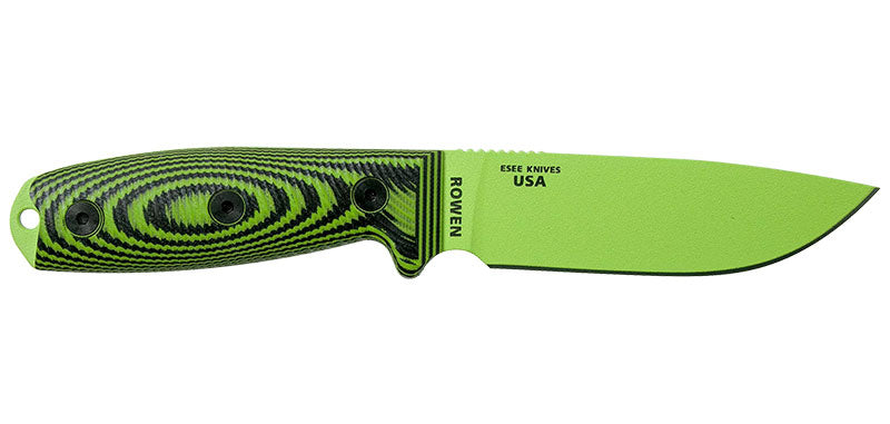 Couteau ESEE-4 lame Venom Green manche G10 3D vert et noir