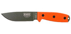 Couteau ESEE-4 lame verte manche orange et étui Zytel