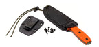 Couteau ESEE-4 lame verte manche orange et étui Zytel