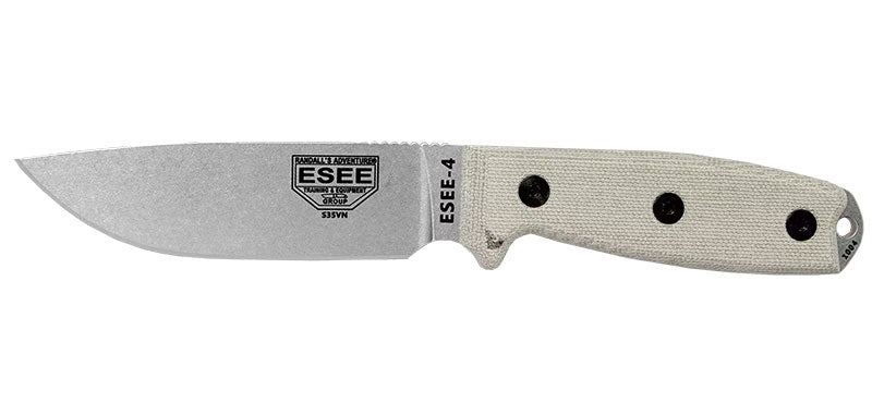 Couteau ESEE-4 S35VN lame grise manche Micarta
