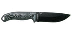 Couteau ESEE-5 lame noire manche G10 3D gris et étui Kydex