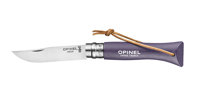 Couteau Opinel Baroudeur N°06 inox, manche charme coloré - Violet