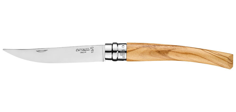 Couteau Opinel Effilé inox, du N°8 au N°15 - N°10 olivier