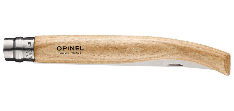 Couteau Opinel Effilé inox, du N°8 au N°15 - N°15 hêtre