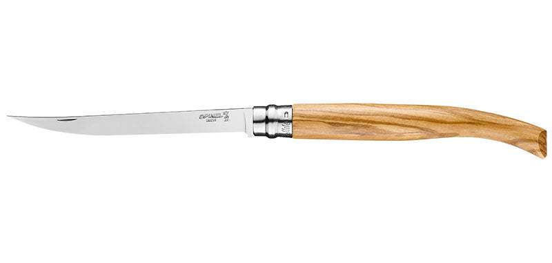 Couteau Opinel Effilé inox, du N°8 au N°15 - N°15 olivier