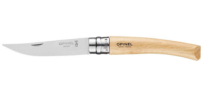 Couteau Opinel Effilé inox, du N°8 au N°15 - N°8 hêtre