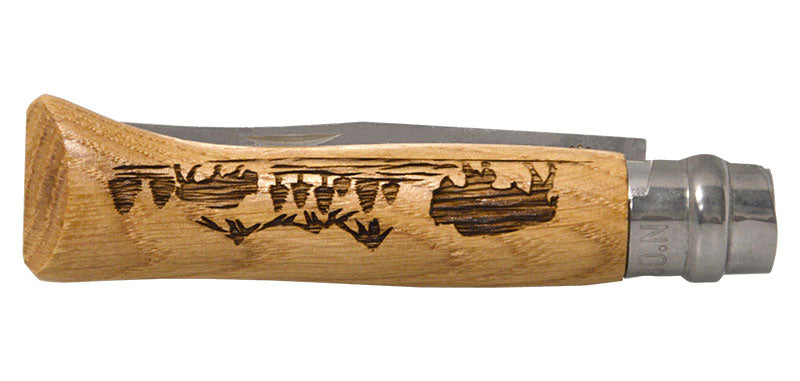 Couteau Opinel N°08 Animalia America, bison, élan ou ours - Bison