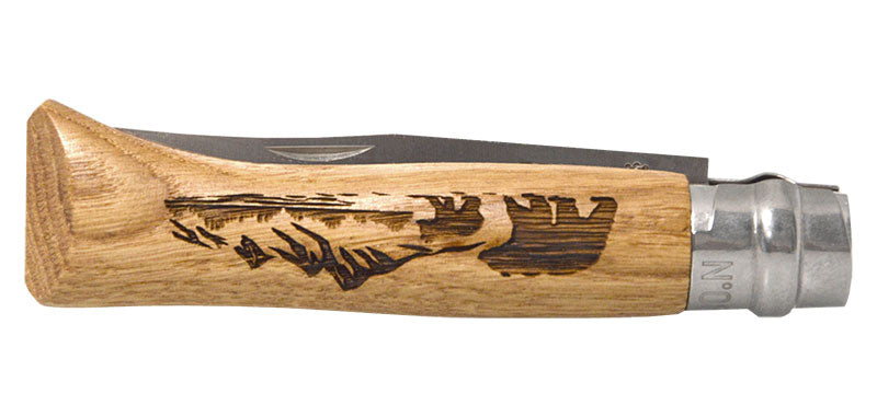 Couteau Opinel N°08 Animalia America, bison, élan ou ours - Ours