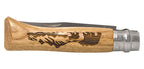 Couteau Opinel N°08 Animalia America, bison, élan ou ours - Ours