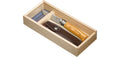 Couteau Opinel N°08 en coffret plumier avec étui cuir - Inox, olivier