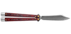 Couteau papillon Benchmade Necron Lava Flow damas
