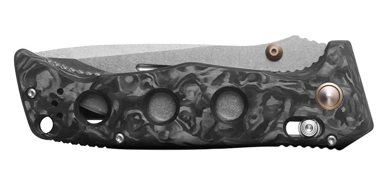 Couteau pliant Benchmade Adamas carbone marbré