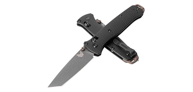 Couteau pliant Benchmade Bailout Storm Gray - Tranchant lisse