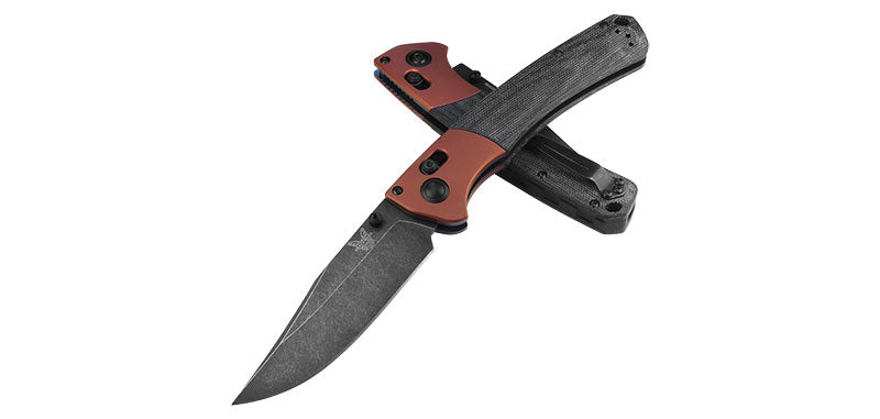 Couteau pliant Benchmade Crooked River - Manche Micarta