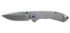 Couteau pliant Benchmade Mini Narrows titane - Manche titane gris, lame blanche