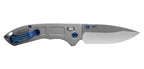 Couteau pliant Benchmade Mini Narrows titane - Manche titane gris, lame blanche