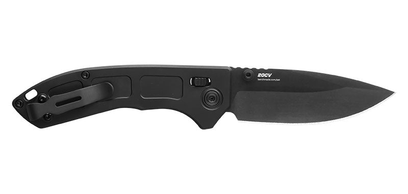 Couteau pliant Benchmade Mini Narrows titane - Manche titane noir, lame noire