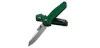 Couteau pliant Benchmade Mini Osborne - Manche aluminium vert, lame blanche, CPM S30V