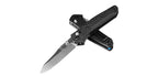 Couteau pliant Benchmade Mini Osborne - Manche fibre de carbone gris, lame blanche, CPM S90V
