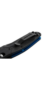 Couteau pliant Benchmade Mini Osborne - Manche g10 noir, lame noir, CPM S30V