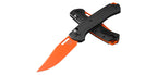 Couteau pliant Benchmade Taggedout - Manche carbone gris, lame orange, CPM MagnaCut, lame de 90 mm