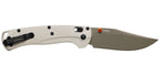 Couteau pliant Benchmade Taggedout - Manche grivory tan, lame verte, Elmax, lame de 89 mm