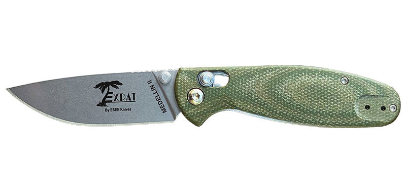 Couteau pliant ESEE Medellin II S35VN manche Micarta vert
