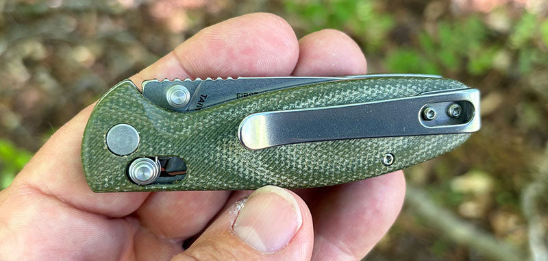 Couteau pliant ESEE Medellin II S35VN manche Micarta vert