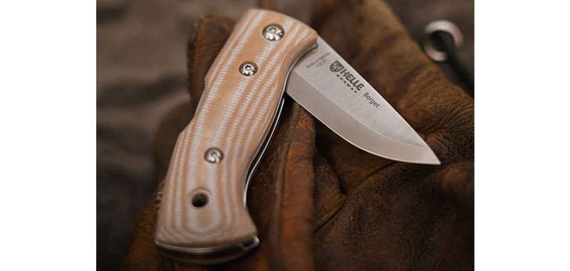 Couteau pliant Helle Berget - Beige