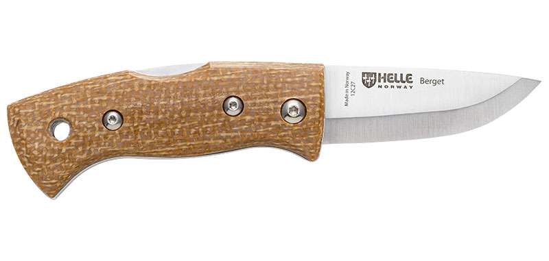 Couteau pliant Helle Berget - Moutarde